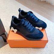 Hermes Bouncing Sneakers Navy Blue - 1