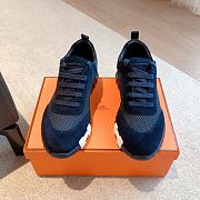 Hermes Bouncing Sneakers Navy Blue - 4