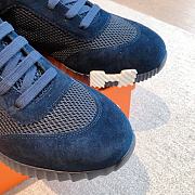 Hermes Bouncing Sneakers Navy Blue - 2