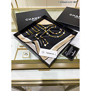 Chanel Square Scarf in Black 90x90cm - 4