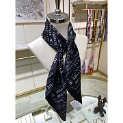 Chanel Square Scarf in Black 90x90cm 02 - 4