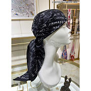 Chanel Square Scarf in Black 90x90cm 02 - 2