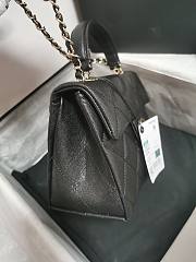 Chanel Box Bag Calfskin Gold Black 21x16x9.5cm - 4