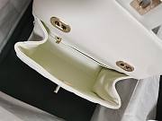 Chanel Box Bag Calfskin Gold White 21x16x9.5cm - 6