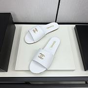 Chanel White Slides 04 - 3