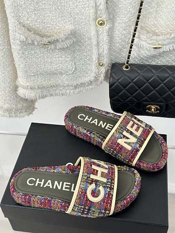 Chanel Tweed Slides 02