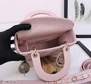 Dior Small Lady My ABC Bag Lambskin Light Pink 20cm - 6