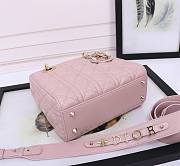 Dior Small Lady My ABC Bag Lambskin Light Pink 20cm - 4