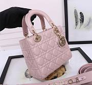 Dior Small Lady My ABC Bag Lambskin Light Pink 20cm - 2