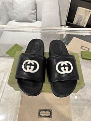 Gucci Black Slides - 1