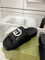 Gucci Black Slides - 4