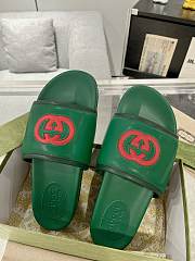 Gucci Green Slides - 3