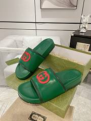 Gucci Green Slides - 2