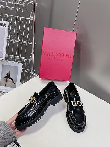 Valentino Garavani VLogo Medallion Leather Loafers