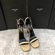 YSL Opyum Patent Leather Beige Heel 10cm - 3