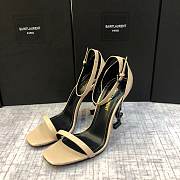 YSL Opyum Patent Leather Beige Heel 10cm - 2