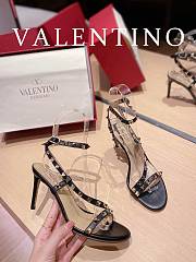 Valentino Rockstud Leather Black Heel 10cm - 1