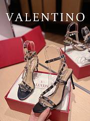 Valentino Rockstud Leather Black Heel 10cm - 3