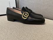 Gucci Leather Loafer Double G Black - 5