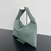 Bottega Veneta Small Hop Green Aloe 41x20.5x7.5cm - 6