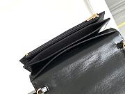 Chanel Flap Bag Black Lambskin Gold 18.5x14.5cm - 6