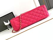 Chanel Large Flap Bag Pink Caviar Gold 38x27x12cm - 6