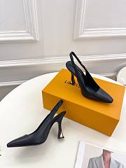 Louis Vuitton LV Sparkle Slingback Pump Black 9.5cm - 4