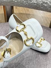 Gucci High White Heel Mary Jane Pumps 9cm - 3