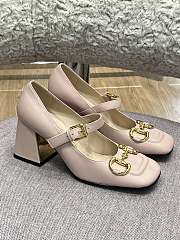 Gucci High Pink Heel Mary Jane Pumps 9cm - 1