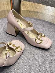 Gucci High Pink Heel Mary Jane Pumps 9cm - 5