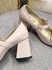 Gucci High Pink Heel Mary Jane Pumps 9cm - 4