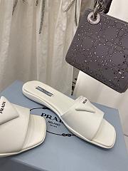 Prada White Slides - 4