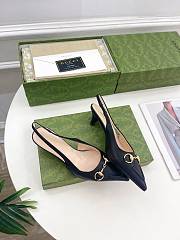 Gucci 45mm Black Slingback Pumps - 4