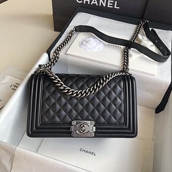 Chanel Leboy lambskin Bag in Black With Silver Hardware 67086