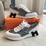 Hermes Bouncing Black White Sneaker 02 - 3