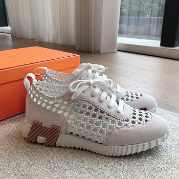 Hermes Bouncing White Sneaker