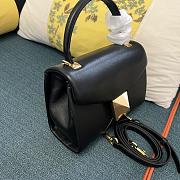 Valentino Garavani One Stud Top Handle Black Bag 20x13x8.5cm - 3