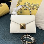 Valentino Garavani One Stud Top Handle White Bag 20x13x8.5cm - 1