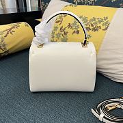 Valentino Garavani One Stud Top Handle White Bag 20x13x8.5cm - 3