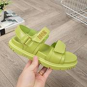 Dior Dioract Sandals Lambskin Light Green - 5