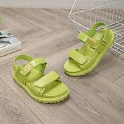 Dior Dioract Sandals Lambskin Light Green - 2