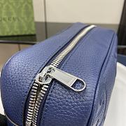 Gucci Jumbo GG Shoulder Bag Blue 26x17x9cm - 4