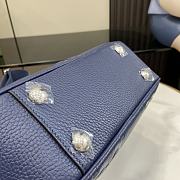 Gucci Jumbo GG Shoulder Bag Blue 26x17x9cm - 3