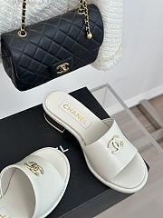 Chanel White Sandal Heel 4cm - 4