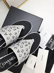 Chanel Silver Black Heel 4.5cm - 4