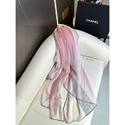 Chanel Cashmere Scarf Pink 100x200cm - 2