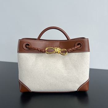 Bottega Veneta Small Andiamo Natural Light Wood 25x20x10cm