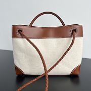 Bottega Veneta Medium Andiamo Natural Light Wood 32.5x24x12cm - 5