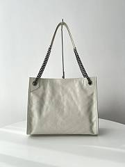 YSL Niki Medium Tote Bag In Nero White 33x27x11.5cm - 5