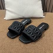 Miu Miu Black Slides - 2